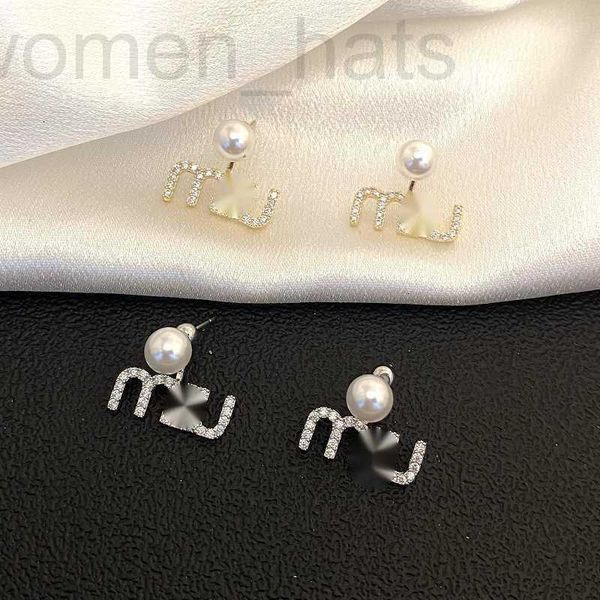 charm designer miu's light luxury pearl earrings two wear letter sweet french premium omx4, Golden
charm designer miu's light luxury pearl earrings two wear letter sweet french premium omx4, Golden