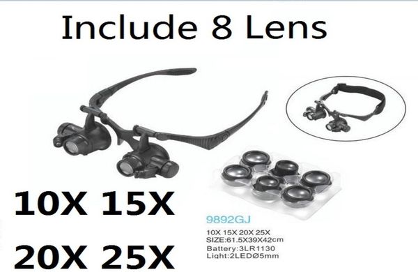magnifying glass 10x 15x 20x 25x eye jewelry watch repair magnifier glasses with 2 led lights and 8 lens new loupe microscope8990216
magnifying glass 10x 15x 20x 25x eye jewelry watch repair magnifier glasses with 2 led lights and 8 lens new loupe microscope8990216