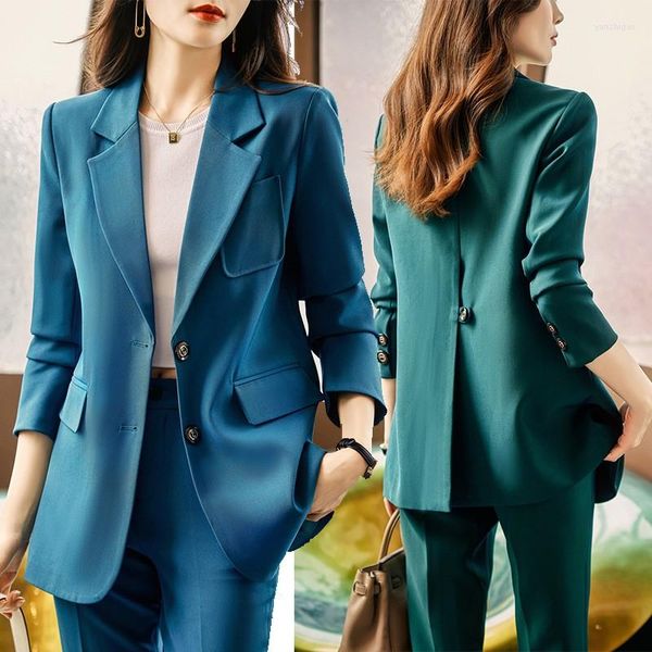 women's two piece pants autumn winter formal ladies blazer women business suits with sets work wear office uniform 3xl size, White
women's two piece pants autumn winter formal ladies blazer women business suits with sets work wear office uniform 3xl size, White