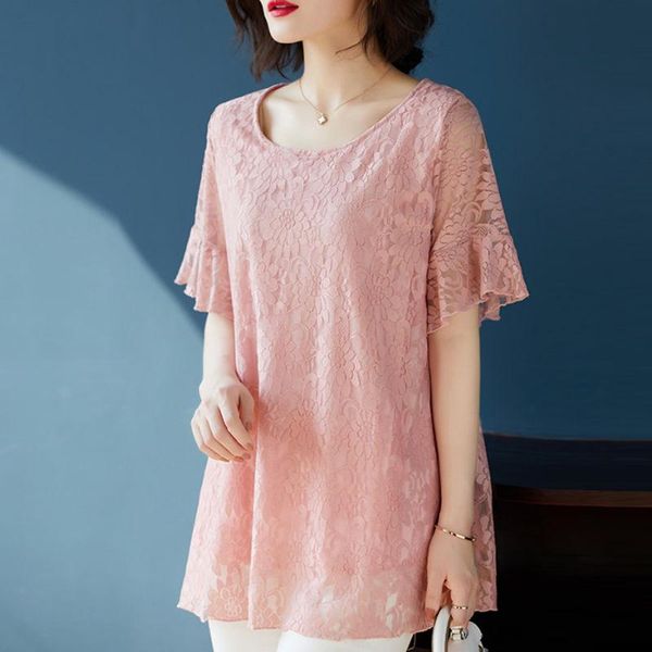 polos women summer lace blouses short sleeve casual oneck solid casual lace women shirts, White
polos women summer lace blouses short sleeve casual oneck solid casual lace women shirts, White