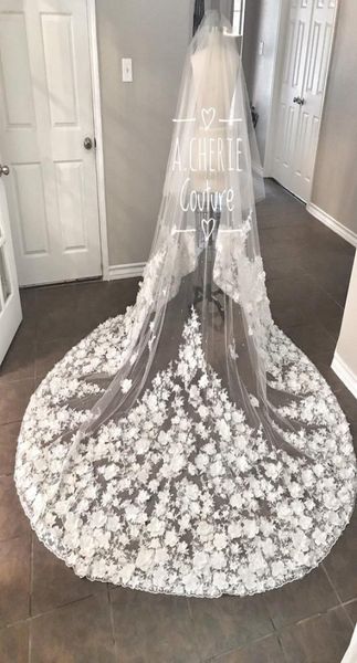 2019 3d floral appliqued wedding veils tulle one layers luxury veil 3 meters long cathedral bridal veils with comb2377723, Black
2019 3d floral appliqued wedding veils tulle one layers luxury veil 3 meters long cathedral bridal veils with comb2377723, Black