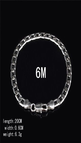 fashion jewelry 925 sterling silver plated men figaro chain bracelet 6mm 20cm factory 8717200, Black
fashion jewelry 925 sterling silver plated men figaro chain bracelet 6mm 20cm factory 8717200, Black