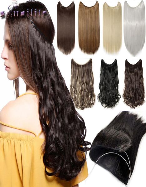 2019 20 inches 100 real natural invisible wire in synthetic hair extensions no clip with secrect line easy7612335, Black;brown
2019 20 inches 100 real natural invisible wire in synthetic hair extensions no clip with secrect line easy7612335, Black;brown