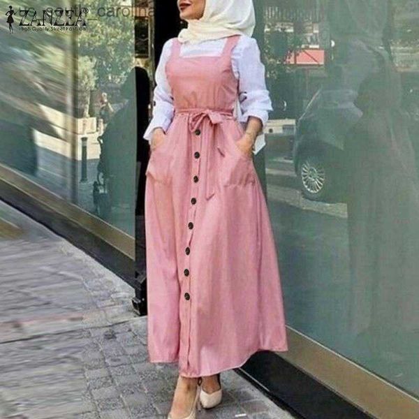 zanzea 2023 elegant button sundress women's autumn overalls vestidos casual solid tank marocain robe female islamic dress s- l230522, Black;gray
zanzea 2023 elegant button sundress women's autumn overalls vestidos casual solid tank marocain robe female islamic dress s- l230522, Black;gray