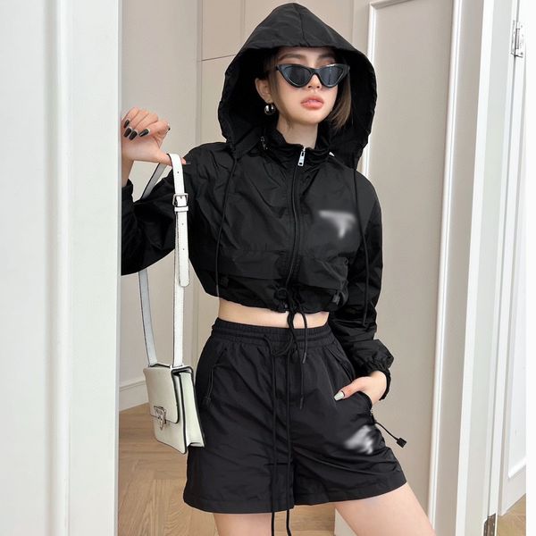 tracksuits skirt set womens classic nylon red letter short high waist pants versatile suit, Gray
tracksuits skirt set womens classic nylon red letter short high waist pants versatile suit, Gray