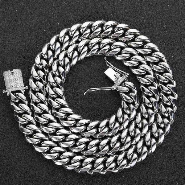 gzysjewelry wholesale 14mm 16mm 18mm stainless steel gold plated chain men's necklace miami cuban link chain, Silver
gzysjewelry wholesale 14mm 16mm 18mm stainless steel gold plated chain men's necklace miami cuban link chain, Silver