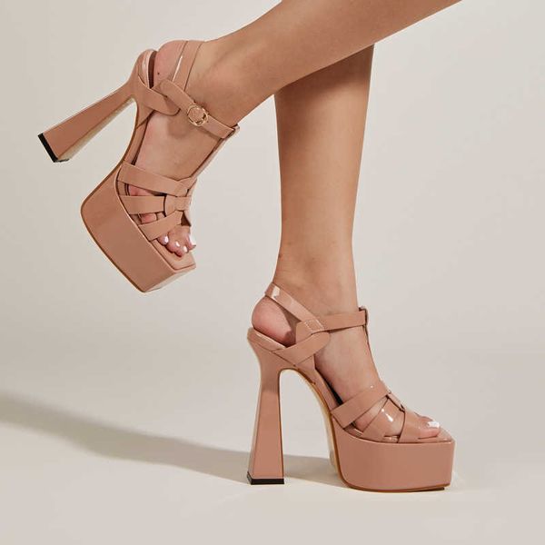 nxy sandals 2023 new brand buckle strap modern women party nightclub summer platform square high heel rome shoes 230511, Black
nxy sandals 2023 new brand buckle strap modern women party nightclub summer platform square high heel rome shoes 230511, Black