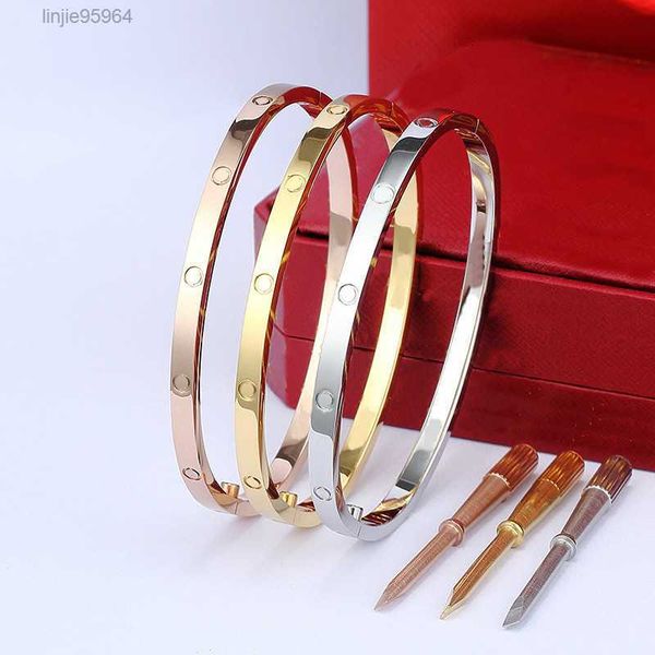 4mm thin 6th steel designer women men love bracelet bangles silver rose gold screw screwdriver bangle couple jewelry with original bagifc3, Black
4mm thin 6th steel designer women men love bracelet bangles silver rose gold screw screwdriver bangle couple jewelry with original bagifc3, Black