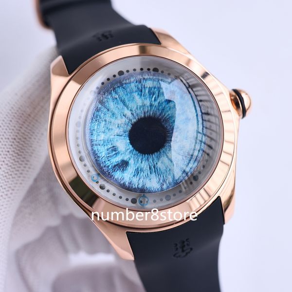 bubble clown automatic mens watch rose gold & stainless steel blue dial ssapphire crystal oversize watches luxury wristwatch 5 colors 2023 n, Slivery;brown
bubble clown automatic mens watch rose gold & stainless steel blue dial ssapphire crystal oversize watches luxury wristwatch 5 colors 2023 n, Slivery;brown