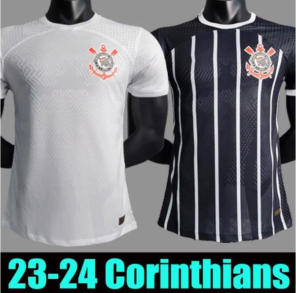 23 24 corinthian soccer jerseys fans player version camisa maycon willian roger guedes gil jo fagner augusto giuliano paulinho joao victor, Black;yellow
23 24 corinthian soccer jerseys fans player version camisa maycon willian roger guedes gil jo fagner augusto giuliano paulinho joao victor, Black;yellow