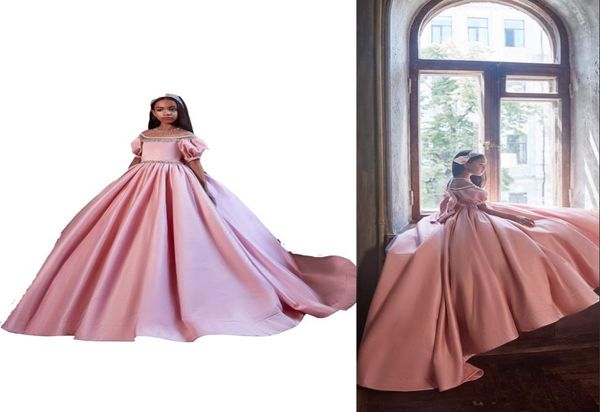 2021 lovely pink flower girl dresses for weddings jewel neck crystal beads short sleeves with bow satin girls pageant dress kids c5441921, White;blue
2021 lovely pink flower girl dresses for weddings jewel neck crystal beads short sleeves with bow satin girls pageant dress kids c5441921, White;blue