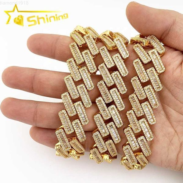 iced out aaaaa cz cubic zirconia 18k gold plated mens miami lock clasp baguette diamond cuban chain, Silver
iced out aaaaa cz cubic zirconia 18k gold plated mens miami lock clasp baguette diamond cuban chain, Silver