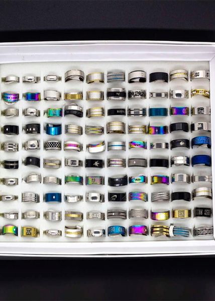 50pcs whole lots bulk women rings set stainless steel gold silver couple black ring men jewelry gift wedding band party drop9984784
50pcs whole lots bulk women rings set stainless steel gold silver couple black ring men jewelry gift wedding band party drop9984784