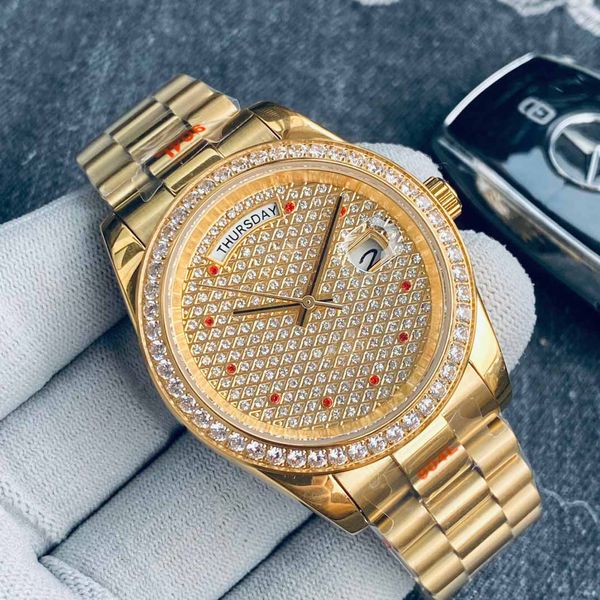 iced out diamond watch for men automatic stainless steel braclet,waterproof 41mm bling bling diamonds dial hip hop watches relojes para homb, Slivery;black
iced out diamond watch for men automatic stainless steel braclet,waterproof 41mm bling bling diamonds dial hip hop watches relojes para homb, Slivery;black