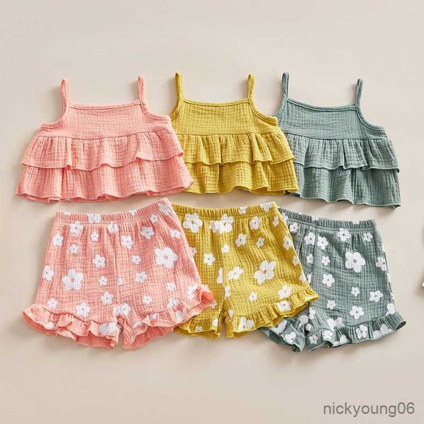 clothing sets kids girls short summer clothes 2023 dual layer camisole with elastic waist flower shorts outfit for, White
clothing sets kids girls short summer clothes 2023 dual layer camisole with elastic waist flower shorts outfit for, White