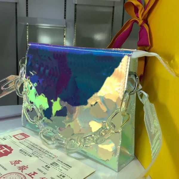 2023 crossbody messenger bag laser pvc transparent clutch wash bags women dazzling handbag purse classic letter old flower zip wallet high q, Black;red
2023 crossbody messenger bag laser pvc transparent clutch wash bags women dazzling handbag purse classic letter old flower zip wallet high q, Black;red