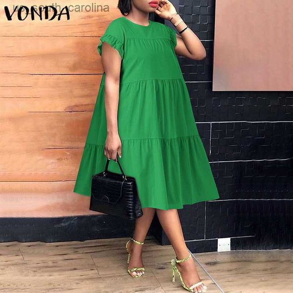 summer dress plus size women vonda 2023 bohemian sundress casual crew neck loose cotton ruffled dresses holiday party vestidos l230522, Black;gray
summer dress plus size women vonda 2023 bohemian sundress casual crew neck loose cotton ruffled dresses holiday party vestidos l230522, Black;gray