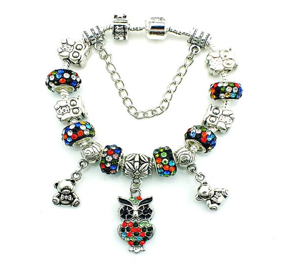 beads owl charm bracelets fashion 5 colors european brand infinity diy bracelets for women jewelry9078251, Black
beads owl charm bracelets fashion 5 colors european brand infinity diy bracelets for women jewelry9078251, Black