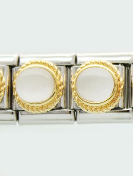 whole stainless steel 9mm classic size composable links adjustable white oval stone cat eye stone italian charm bracelet1927634, Black
whole stainless steel 9mm classic size composable links adjustable white oval stone cat eye stone italian charm bracelet1927634, Black