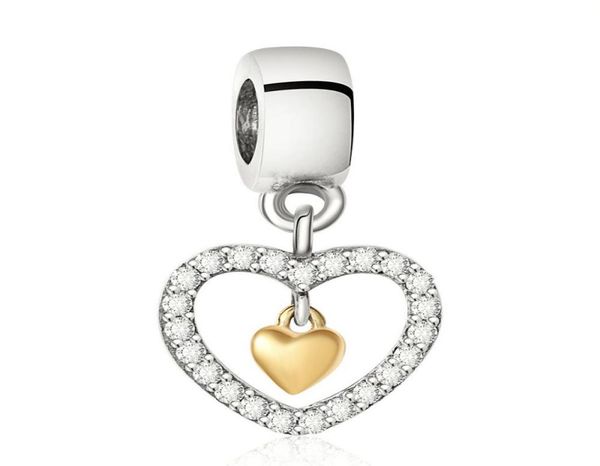 sparkling heart charm bead 925 sterling silver jewelry little heart inside with gold plated charm for european women diy brand bra9716642, Black
sparkling heart charm bead 925 sterling silver jewelry little heart inside with gold plated charm for european women diy brand bra9716642, Black