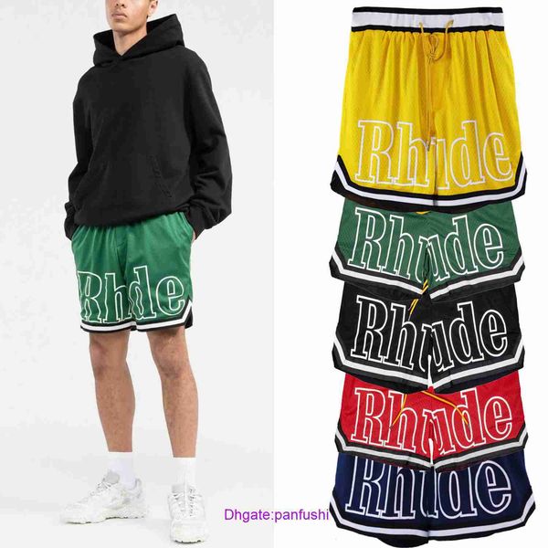 rhude shorts wholesale designer for sale fashion brand rhude american dual color patchwork striped elastic sports mesh basketball 5 point sh, White;black
rhude shorts wholesale designer for sale fashion brand rhude american dual color patchwork striped elastic sports mesh basketball 5 point sh, White;black