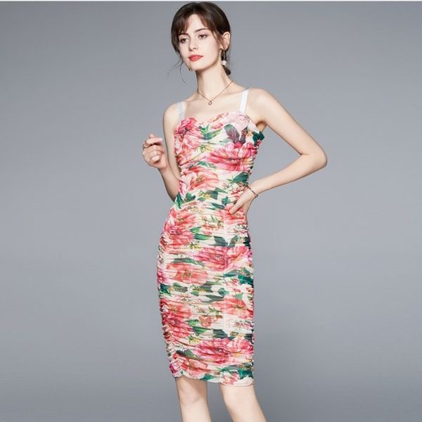 2023 summer new european fashion women's sleeveless mesh print sling dress | spaghetti strap, floral pattern | ideal for casual occasio, Black;gray
2023 summer new european fashion women's sleeveless mesh print sling dress | spaghetti strap, floral pattern | ideal for casual occasio, Black;gray