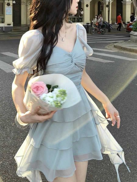 2023 sweet elegant fairy dress summer puff sleeves high waist slim young girls mini dress kawaii clothing short party dresses l230522, Black;gray
2023 sweet elegant fairy dress summer puff sleeves high waist slim young girls mini dress kawaii clothing short party dresses l230522, Black;gray