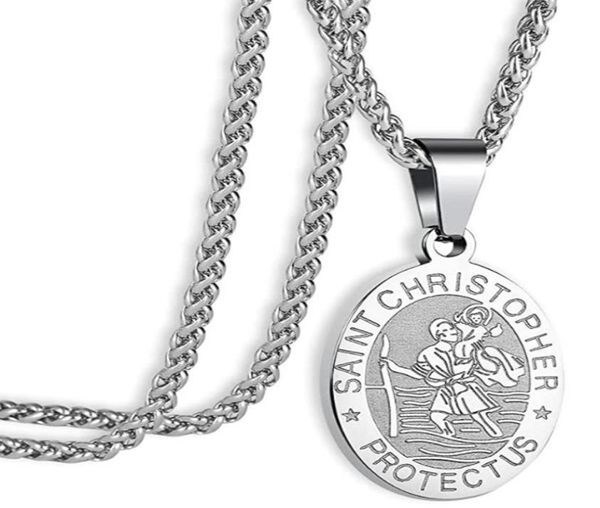 st saint michaelchriser pendant necklace medal for women men with stainless steel chain8725762, Silver
st saint michaelchriser pendant necklace medal for women men with stainless steel chain8725762, Silver