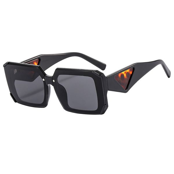 

Designer Polarized Square Sunglasses Sun Glasses Eyewear Goggles for Mens Womens Luxury UV400 Anti-reflection Full Frame Summer Sports Beach Holiday Black Gray