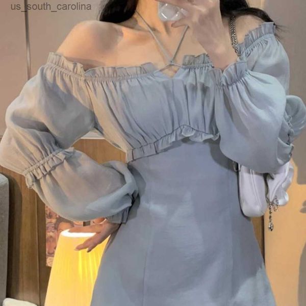 sweet design sense of slim dress women long-sleeved bud dress elegant ruffles summer lady suspender halter dress ladies l230522, Black;gray
sweet design sense of slim dress women long-sleeved bud dress elegant ruffles summer lady suspender halter dress ladies l230522, Black;gray