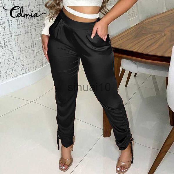women's pants capris 2023 autumn women fashion long trousers drawstring pleated satin pants high waist elegant solid streetwear pantn f, Black;white
women's pants capris 2023 autumn women fashion long trousers drawstring pleated satin pants high waist elegant solid streetwear pantn f, Black;white