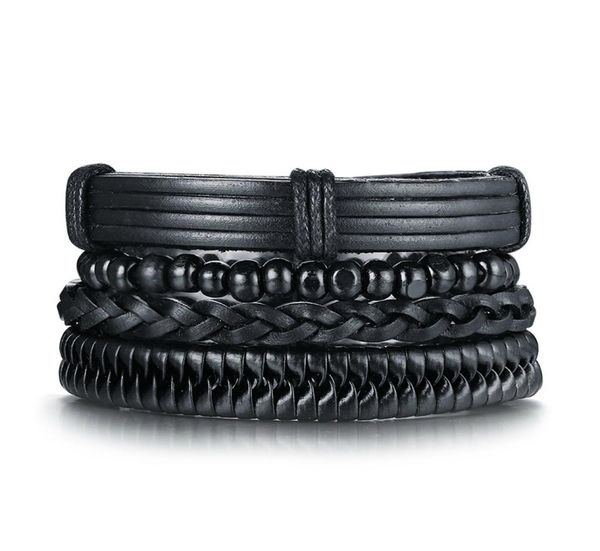 4pcs lot vintage black leather friendship bracelets set for male bangle braclet braslet man pulseira masculina jewelry bl4278183801
4pcs lot vintage black leather friendship bracelets set for male bangle braclet braslet man pulseira masculina jewelry bl4278183801
