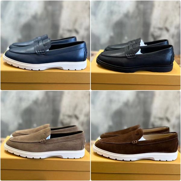 men leisure put on loafers suede slippers designer fashion commerce canvas rubber leather suede loafers size 38-45, Black
men leisure put on loafers suede slippers designer fashion commerce canvas rubber leather suede loafers size 38-45, Black