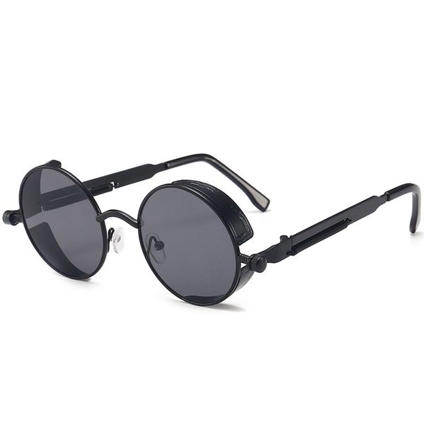 classic gothic steampunk sunglasses sun glasses men women brand designer vintage round glasses fashion driving goggle uv400, White;black
classic gothic steampunk sunglasses sun glasses men women brand designer vintage round glasses fashion driving goggle uv400, White;black