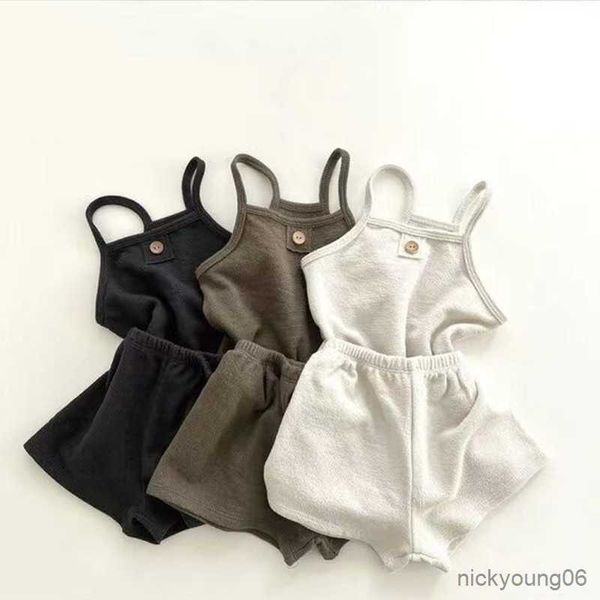 clothing sets korean baby toddler boys and girls set cotton one button strap shorts, White
clothing sets korean baby toddler boys and girls set cotton one button strap shorts, White