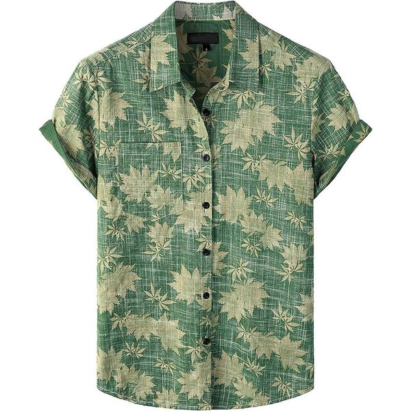 us size printing cotton linen men floral shirt custom full button down hawaiian shirts qtff, White;black
us size printing cotton linen men floral shirt custom full button down hawaiian shirts qtff, White;black