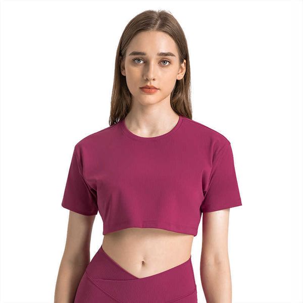 spr striped rib millennium versatile yoga short sleeve open waist loose short fit caution machine sports t-shirt women
spr striped rib millennium versatile yoga short sleeve open waist loose short fit caution machine sports t-shirt women
