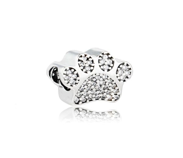 authentic 925 sterling silver bear paw sole bead charm with clear cz fit original bracelet diy jewelry making wholesale9908842, Black
authentic 925 sterling silver bear paw sole bead charm with clear cz fit original bracelet diy jewelry making wholesale9908842, Black