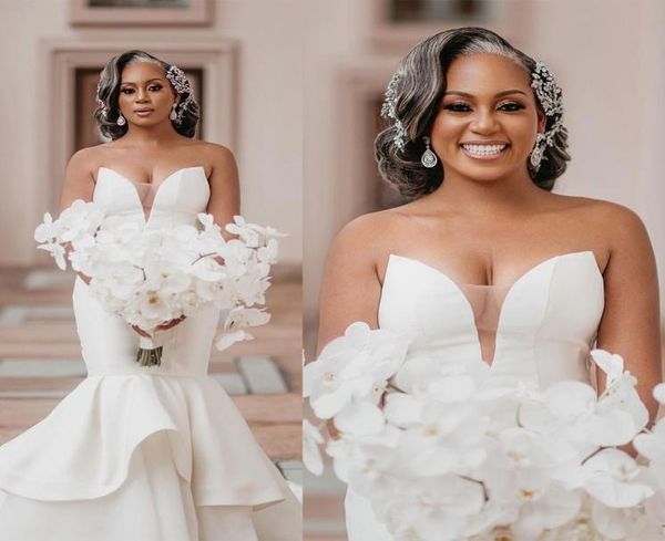 mermaid sweetheart wedding dress elegant sweep train bridal gowns south african white simple marriage plus size dresses9035967
mermaid sweetheart wedding dress elegant sweep train bridal gowns south african white simple marriage plus size dresses9035967