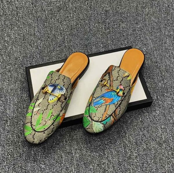 designer slippers leather loafers men women princetown lace velvet slipper ladies casual mules metal buckle pattern with box, Black
designer slippers leather loafers men women princetown lace velvet slipper ladies casual mules metal buckle pattern with box, Black