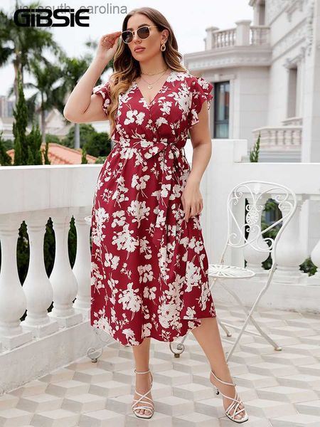 gibsie plus size floral print butterfly sleeve belted dress women boho summer v neck high waist a-line vacation long dresses l230522, Black;gray
gibsie plus size floral print butterfly sleeve belted dress women boho summer v neck high waist a-line vacation long dresses l230522, Black;gray