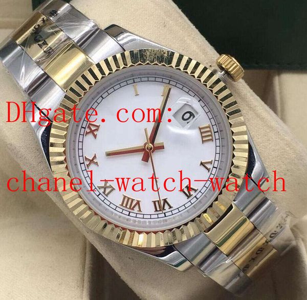 4 style 41mm black dial men's wrist watch datejust 116231 18k yellow gold stainless steel asia 2813 movement automatic mens watches, Slivery;brown
4 style 41mm black dial men's wrist watch datejust 116231 18k yellow gold stainless steel asia 2813 movement automatic mens watches, Slivery;brown