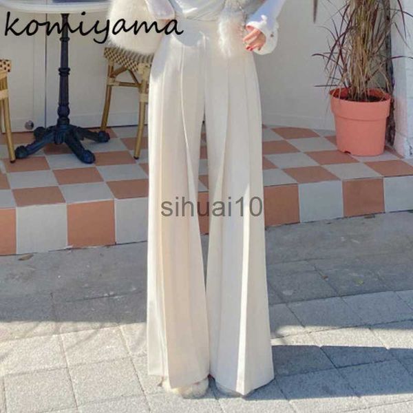 women's pants capris komiyama high waist pleated women pants fashion simple pantnes mujer casual trousers vinatge elegant wide leg pant, Black;white
women's pants capris komiyama high waist pleated women pants fashion simple pantnes mujer casual trousers vinatge elegant wide leg pant, Black;white