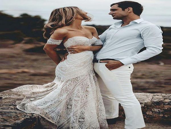 2019 boho summer off shoulder bohemian new beach backless wedding dress lace transparent modern long bridal gown custom made casua6466348, White
2019 boho summer off shoulder bohemian new beach backless wedding dress lace transparent modern long bridal gown custom made casua6466348, White