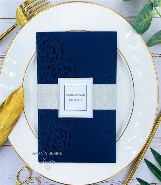 beautiful navy blue rose laser cut pocket wedding invitations with belly band and rsvp card provide printing8942632, Black
beautiful navy blue rose laser cut pocket wedding invitations with belly band and rsvp card provide printing8942632, Black
