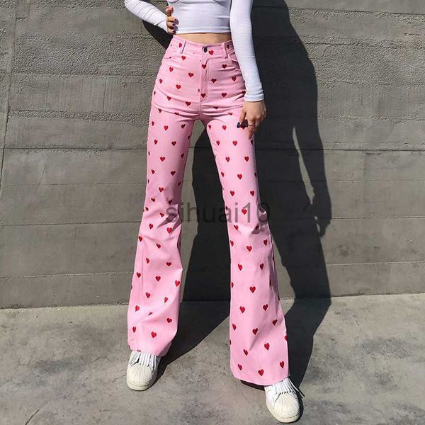 women's pants capris red heart print pink flare jeans y2k pants kawaii sweet high waist slim women casaul streetwear denim trousers hip, Black;white
women's pants capris red heart print pink flare jeans y2k pants kawaii sweet high waist slim women casaul streetwear denim trousers hip, Black;white