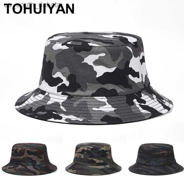 2023 camouflage bucket hat for men casual cotton fisherman cap outdoor tactical military hunting hat women gorro fishing hats l230523, Blue;gray
2023 camouflage bucket hat for men casual cotton fisherman cap outdoor tactical military hunting hat women gorro fishing hats l230523, Blue;gray