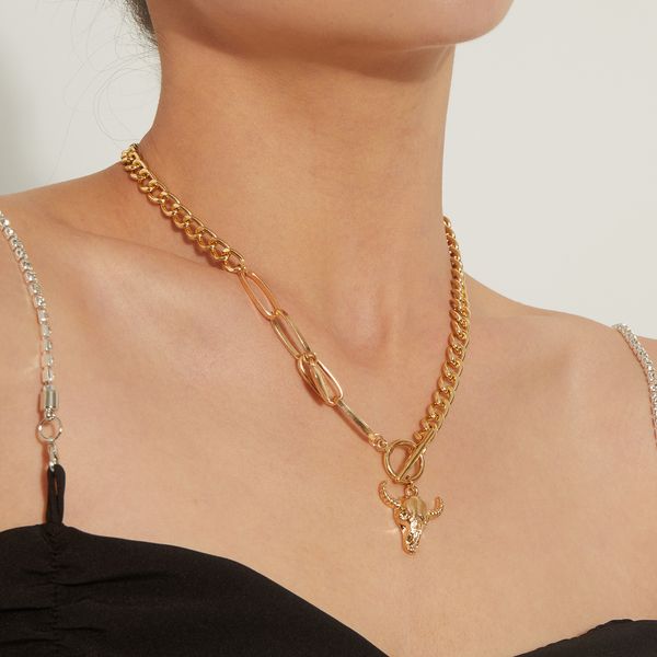 designer necklace fashionable heart-shaped cow head modelling trend female necklace, the simple temperament necklace thanksgiving day valent, Silver
designer necklace fashionable heart-shaped cow head modelling trend female necklace, the simple temperament necklace thanksgiving day valent, Silver