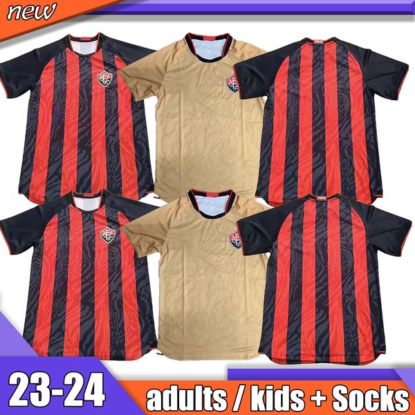 23 24 esporte clube vitoria soccer jerseys mens roberto jadson eduardo santos home away goalkeeper football shirts short sleeve uniforms jer, Black;yellow
23 24 esporte clube vitoria soccer jerseys mens roberto jadson eduardo santos home away goalkeeper football shirts short sleeve uniforms jer, Black;yellow