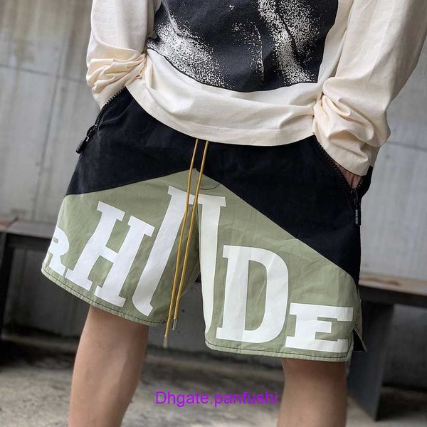 wholesale designer rhude sport shorts for sale new camel rhude letter printed two color patchwork men's casual drawstring, White;black
wholesale designer rhude sport shorts for sale new camel rhude letter printed two color patchwork men's casual drawstring, White;black